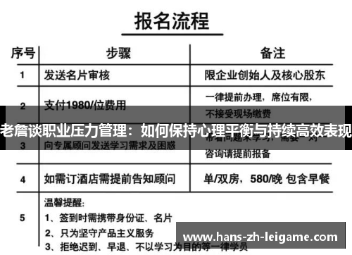 老詹谈职业压力管理:如何保持心理平衡与持续高效表现 老詹谈职业压力管理:如何保持心理平衡与持续高效表现
